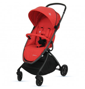 Aziamor Passeggino Star Compatto e Leggero In Alluminio Peso 3,8 Kg Colore Rosso