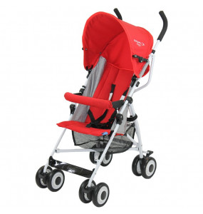 Aziamor Passeggino Happy Rosso per Bambini Economico Ultra Leggero Da Viaggio 5 Kg