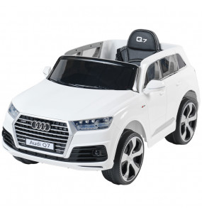 Aziamor Audi Q7 Auto Elettrica 12v per Bambini Colore bianco