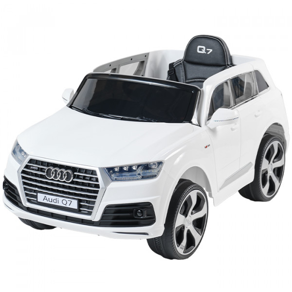 Aziamor Audi Q7 Auto Elettrica 12v per Bambini Colore bianco
