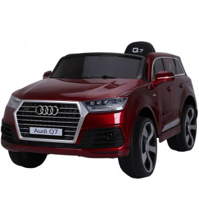 Aziamor Audi Q7 Auto Elettrica 12v per Bambini Colore Rosso