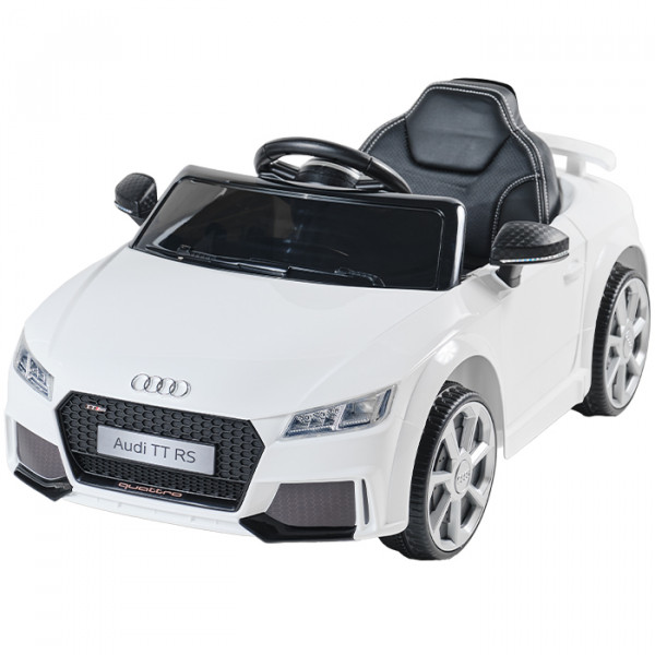 Aziamor Audi TT Auto Elettrica 12v per Bambini Colore Bianco
