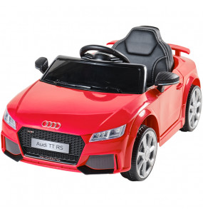 Aziamor Audi TT Auto Elettrica 12v per Bambini Colore Rosso