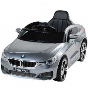 Aziamor Bmw Serie 6 GT Auto Elettrica 12v per Bambini Colore Grigio