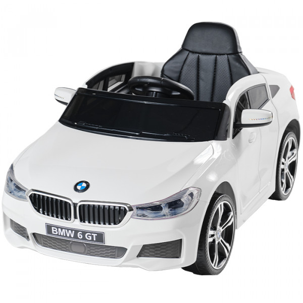 Aziamor Bmw Serie 6 GT Auto Elettrica 12v per Bambini Colore Bianco