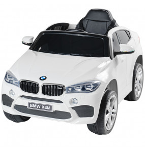 Aziamor Bmw X6M  Auto Elettrica 12v per Bambini Colore Bianco