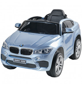 Aziamor Bmw X6M Auto Elettrica 12v per Bambini Colore Grigio