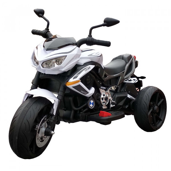 Aziamor Hodette Moto Elettrica 12v per Bambini Colore Bianco