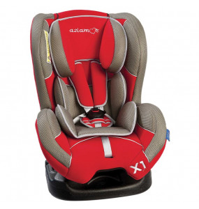 Aziamor X1 Seggiolino Auto per Bambini Universale Colore Rosso