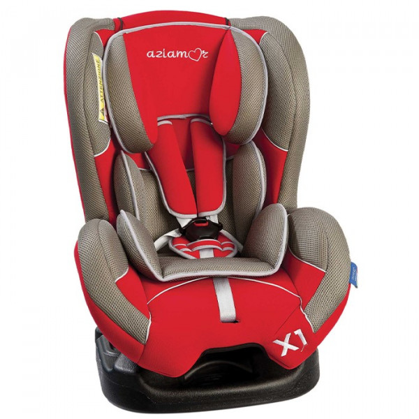 Aziamor X1 Seggiolino Auto per Bambini Universale Colore Rosso