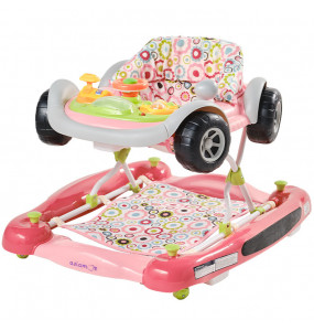 Aziamor Girello Speedy  2 in 1 con Funzione Dondolo Colore Rosa