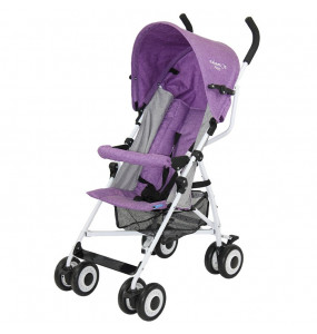 Aziamor Passeggino Happy Viola per Bambini Economico Ultra Leggero Da Viaggio 5 Kg