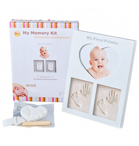 Mibb My First Prints Kit Impronta Piedi per Neonato con Foto