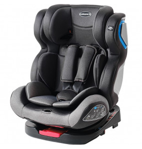 Aziamor Seggiolino Auto Clark Gruppo 0+/1/2/3 36 Kg Isofix colore Grigio