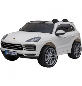 Aziamor Auto Elettrica 12V Porsche Cayenne colore Bianco