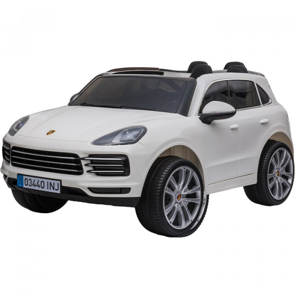 Aziamor Auto Elettrica 12V Porsche Cayenne colore Bianco