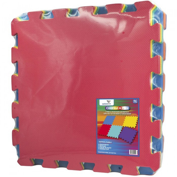 Aziamor Tappeto Maxi Puzzle Giganti, 60 x 60 cm, Colori Assortiti