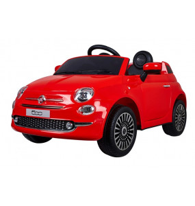Aziamor Auto Elettrica Fiat 500 12V Con Telecomando Parentale Colore Rossa