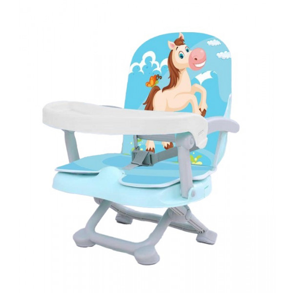 Aziamor Gnammy Rialzo Sedia Con Cover Fantasia Pony Colore Azzurro