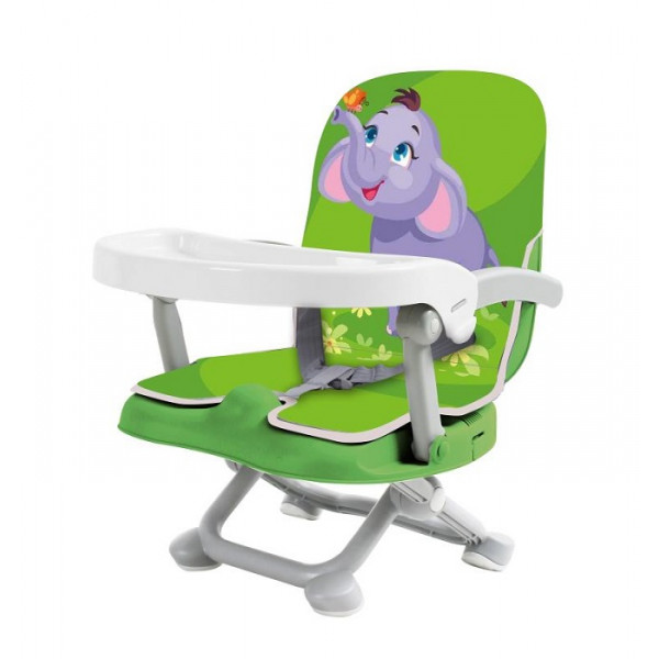 Aziamor Gnammy Rialzo Sedia Con Cover Fantasia Elefante Colore Verde