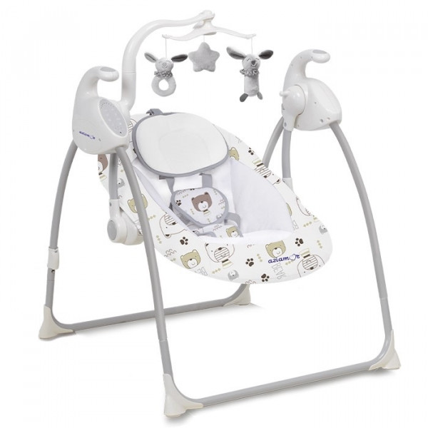 Aziamor Sogni D'oro Pocket Altalena 3 IN 1 Sdraietta Culla a Dondolo Elettrica Orsetto