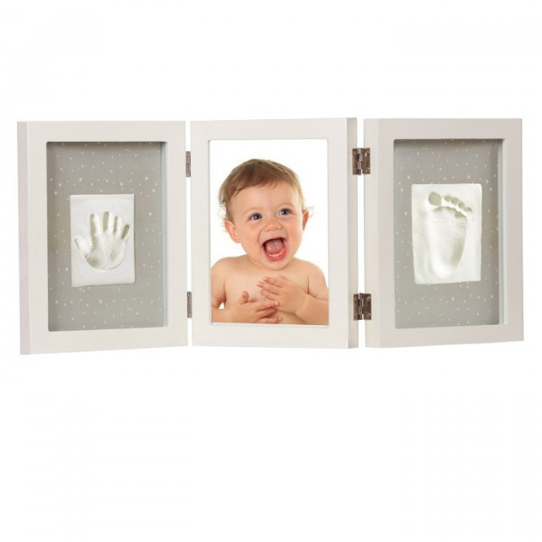 Mibb Porta Foto Con Impronta Mani e Piedi Neonato in Legno a Libro Mibb Porta Foto Con Impronta Mani e Piedi Neonato in Legno a Libro