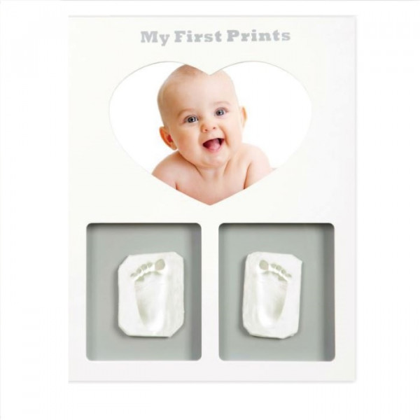 Mibb My Memory Kit Set Impronte di Mani Piedi Neonato con Foto a cuore in Legno Idea Regalo Mibb My Memory Kit Set Impronte di Mani Piedi Neonato con Foto a cuore in Legno Idea Regalo