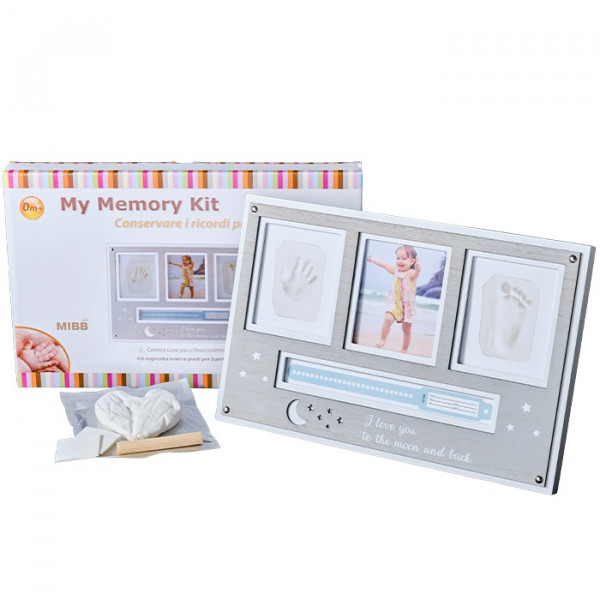Mibb Kit Nascita Impronta mani e piedi neonati con porta bracciali di nascita Idea Regalo Mibb Kit Nascita Impronta mani e piedi neonati con porta bracciali di nascita Idea Regalo