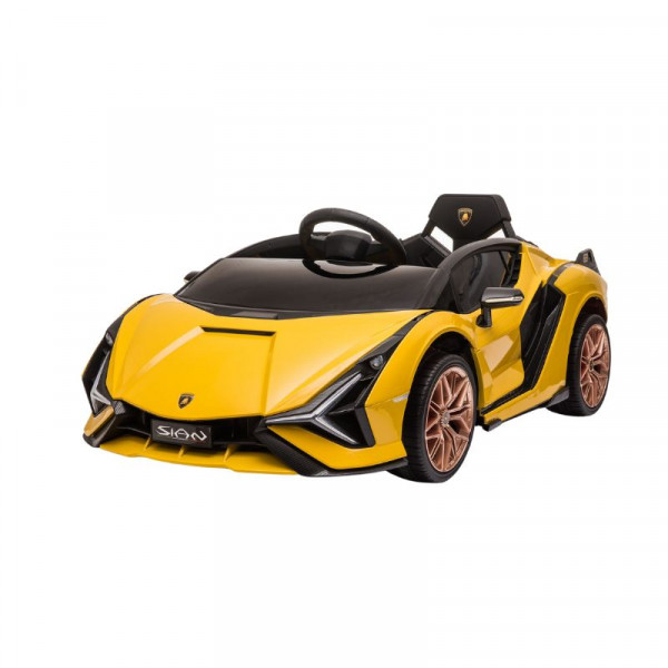 Aziamor Lamborghini Sian Macchina Elettrica per Bambini 12V Monoposto con Telecomando Giallo Aziamor Lamborghini Sian Macchina Elettrica per Bambini 12V Monoposto con Telecomando Giallo