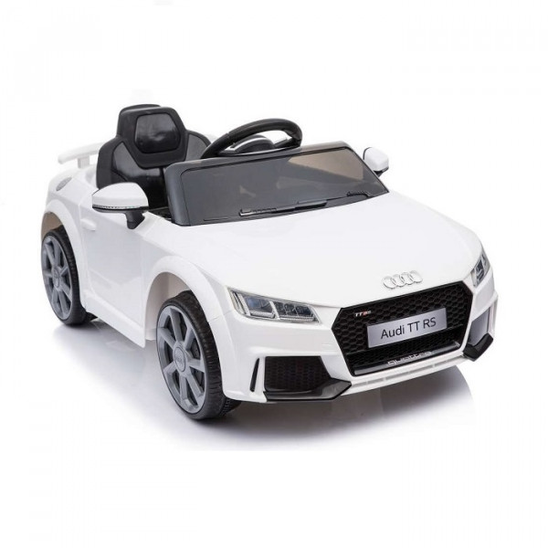 Aziamor Audi TT RS Auto Elettrica 12v per Bambini Colore Bianco