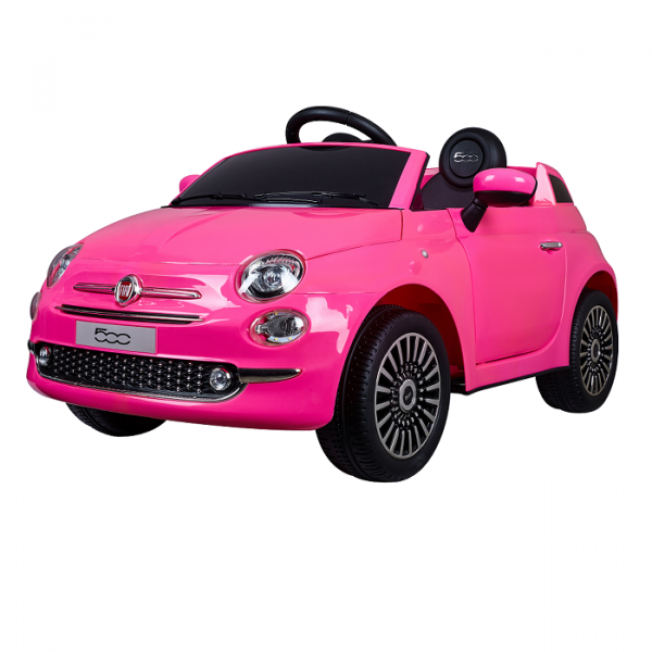 Aziamor Fiat 500 Auto Elettrica 12V Con Telcomando Parentale Colore Rosa