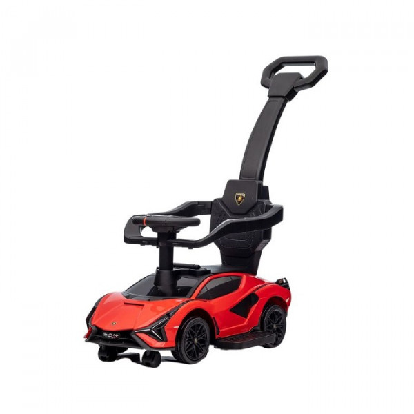 Aziamor Primi Passi 3 in 1 Macchina Cavalcabile Lamborghini con Maniglione Direzionabile Rosso Aziamor Primi Passi 3 in 1 Macchina Cavalcabile Lamborghini con Maniglione Direzionabile Rosso