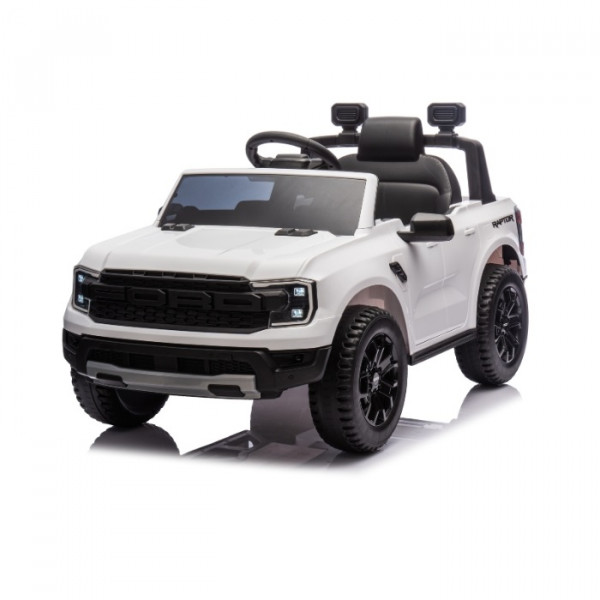 Aziamor Ford Pick Up Auto Ranger 12V Macchina elettrica bambini Telecomando Parentale Colore Bianco