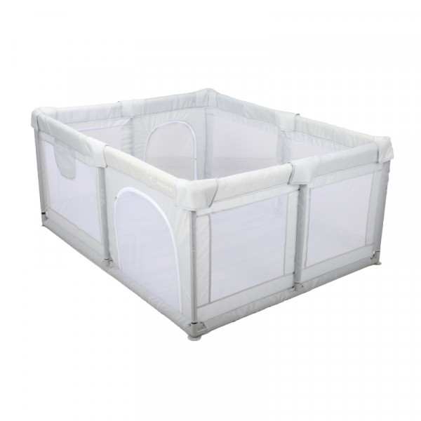 Aziamor Baby Recinto con Tappeto Box Neonato 120X160X68 cm Colore Grigio