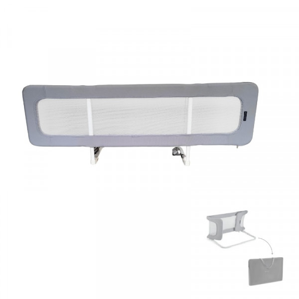 Aziamor Pop Barriera Letto Richiudibile Colore Grigio 150x45 cm