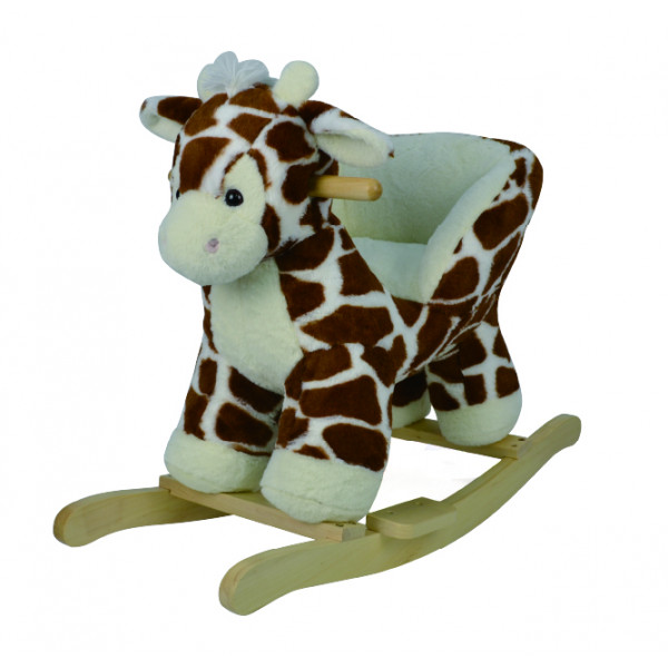 Mibb Rocky Poltroncina Dondolo Peluche Giraffa